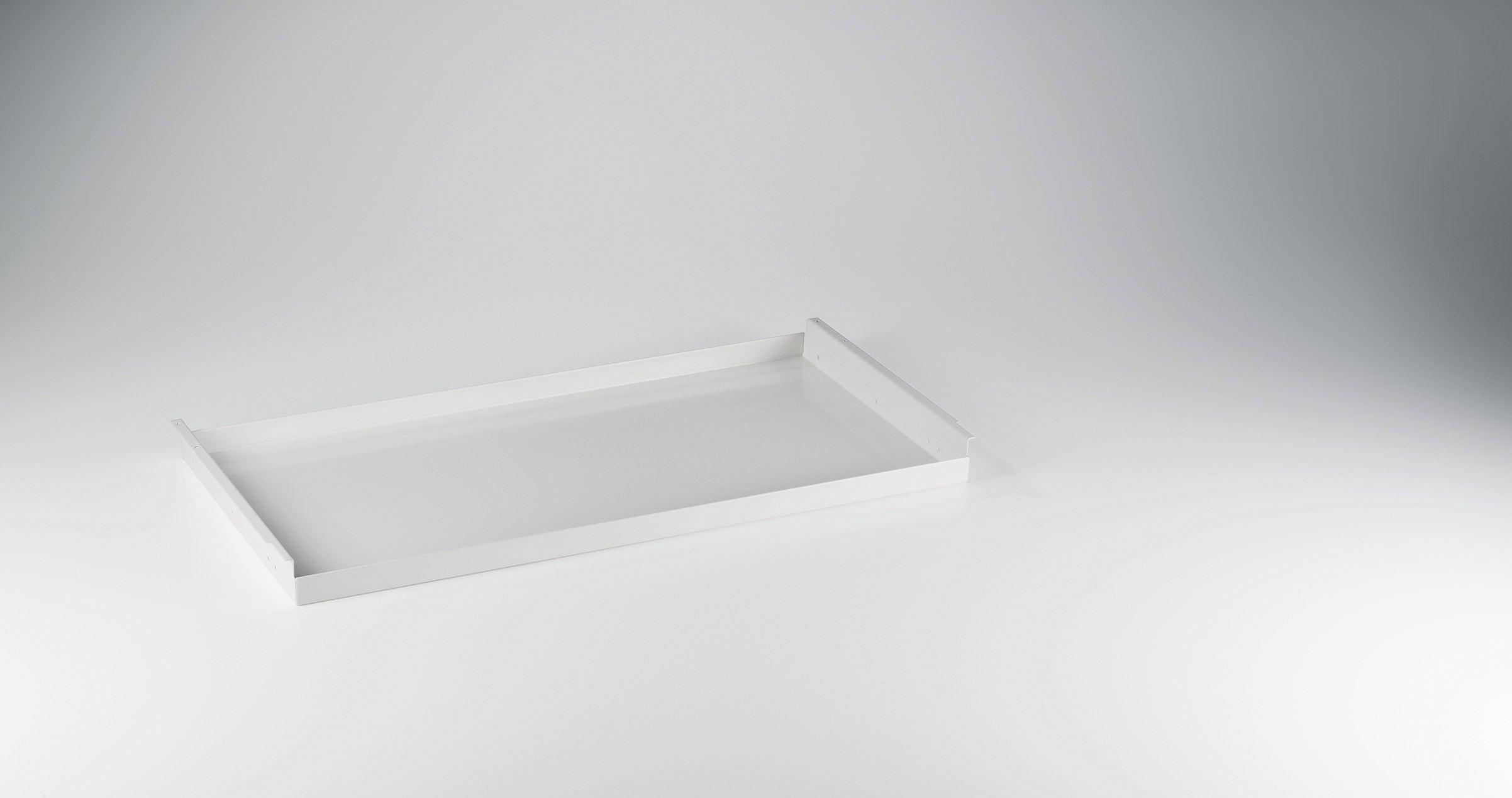 SYSTEM 01 Ausziehtablar RAL 9010 Reinweiß
