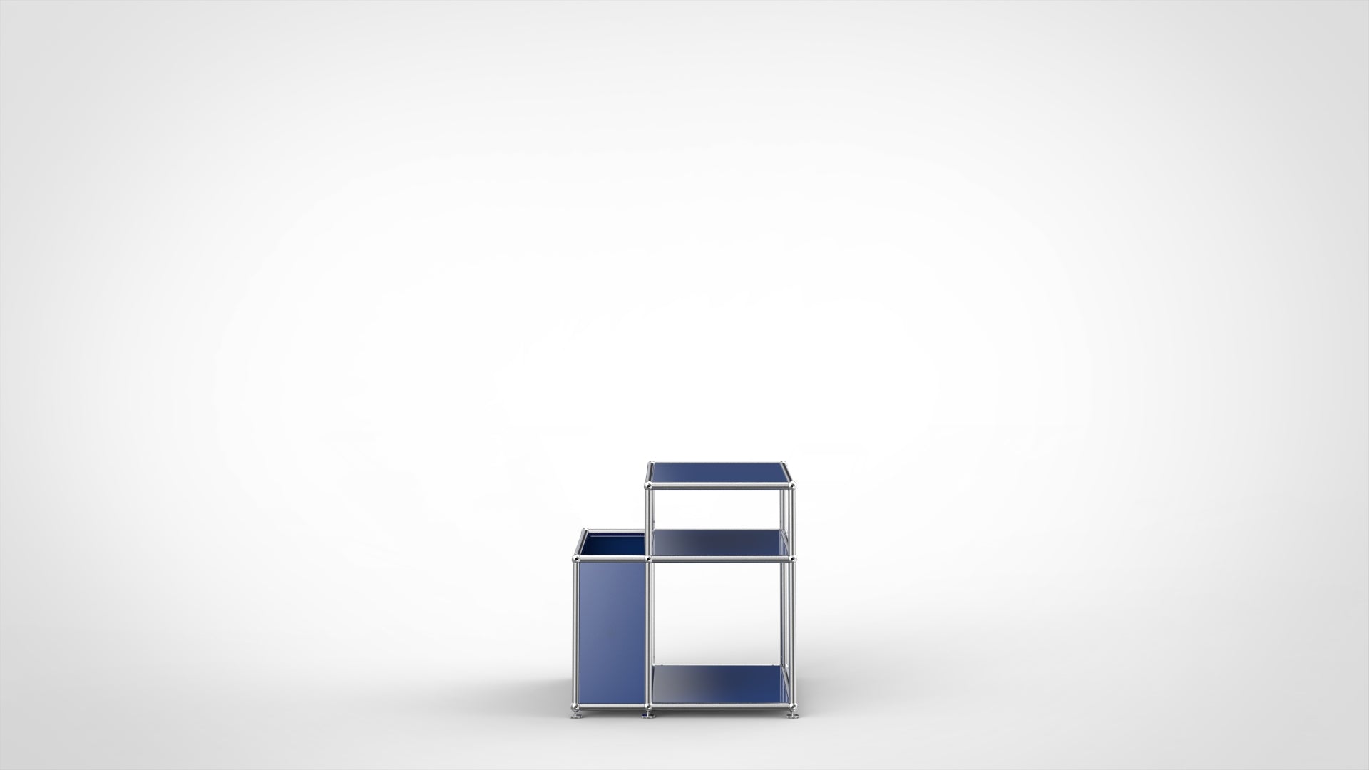 SYSTEM 01 Classic Couchtisch Stahlblau 5011, Matt