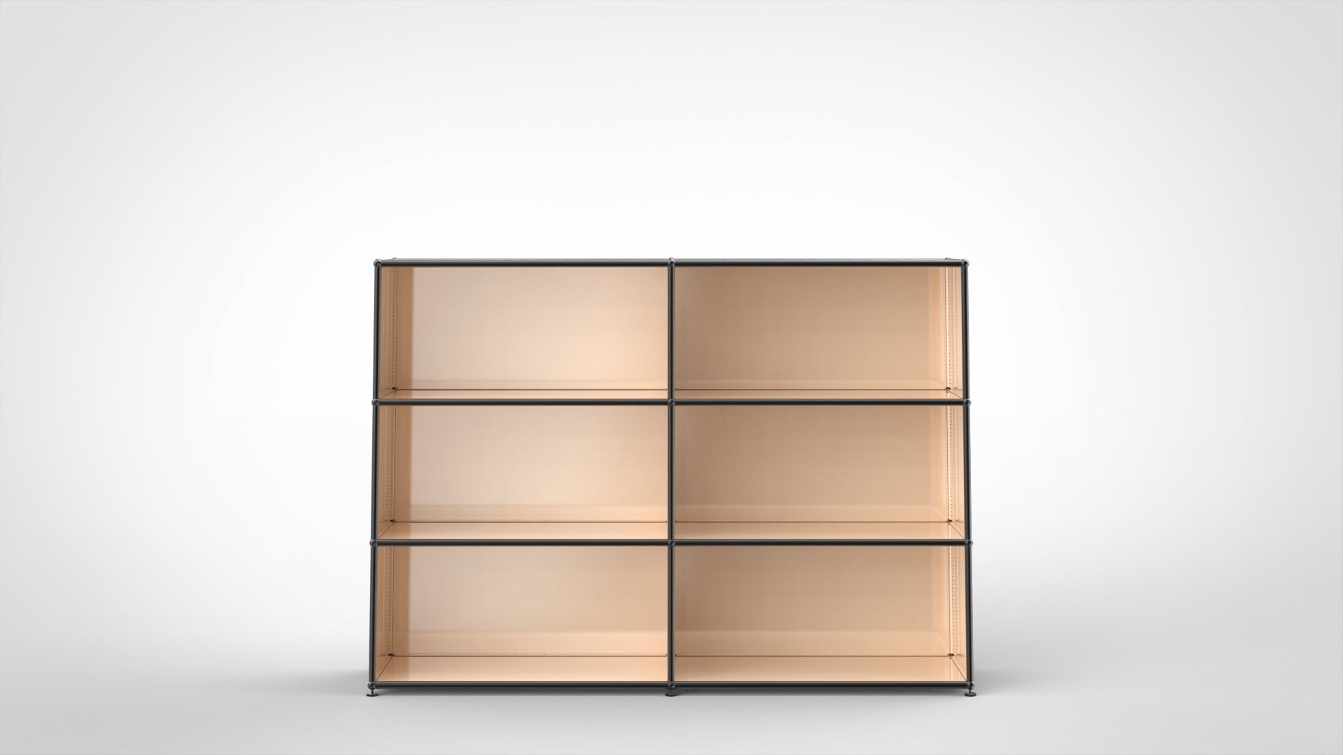SYSTEM 01 Classic Bücherregal, LINE 2101 Canvas, Black
