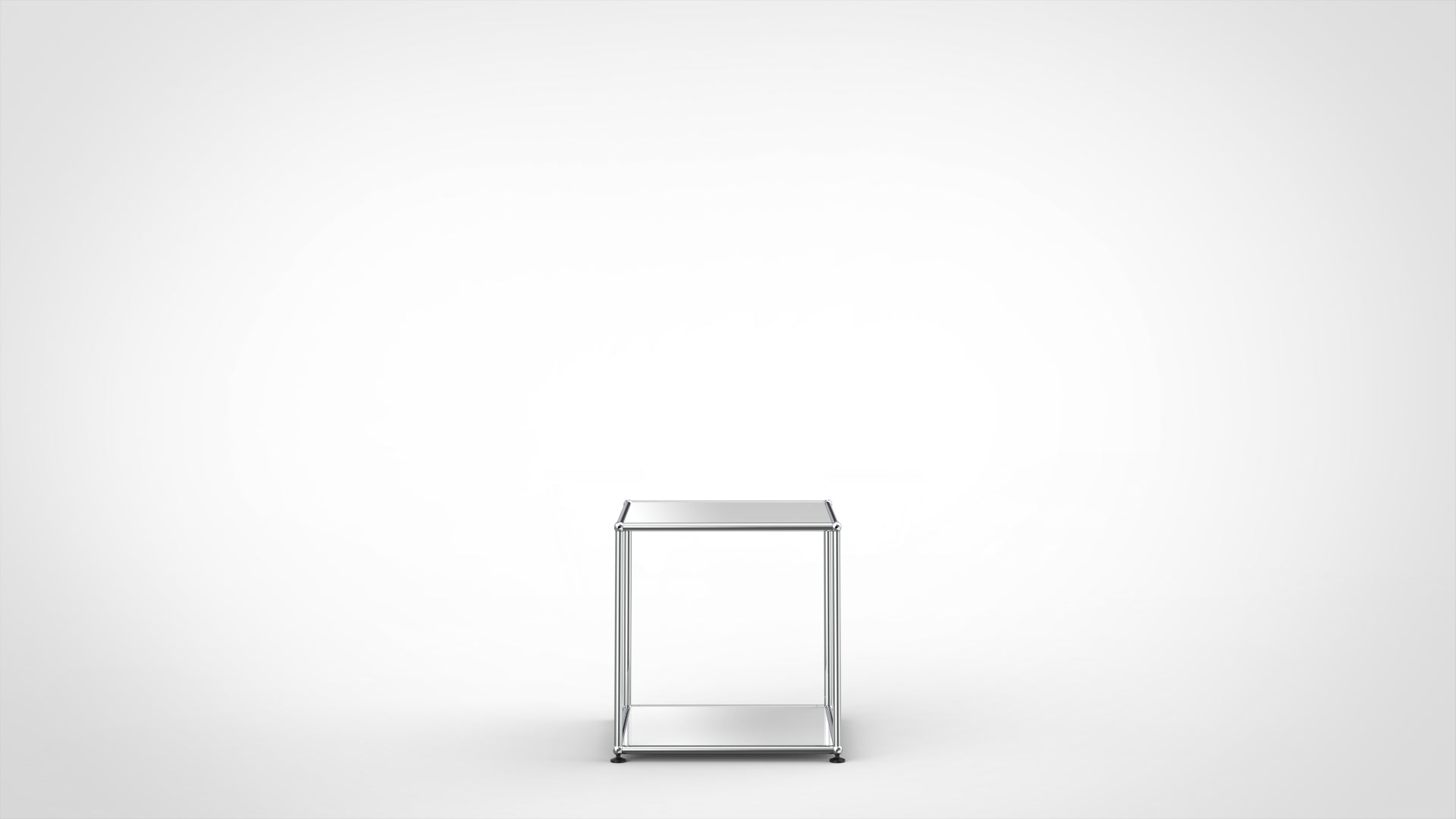 SYSTEM 01 Classic Beistelltisch Reinweiß 9010, Glänzend