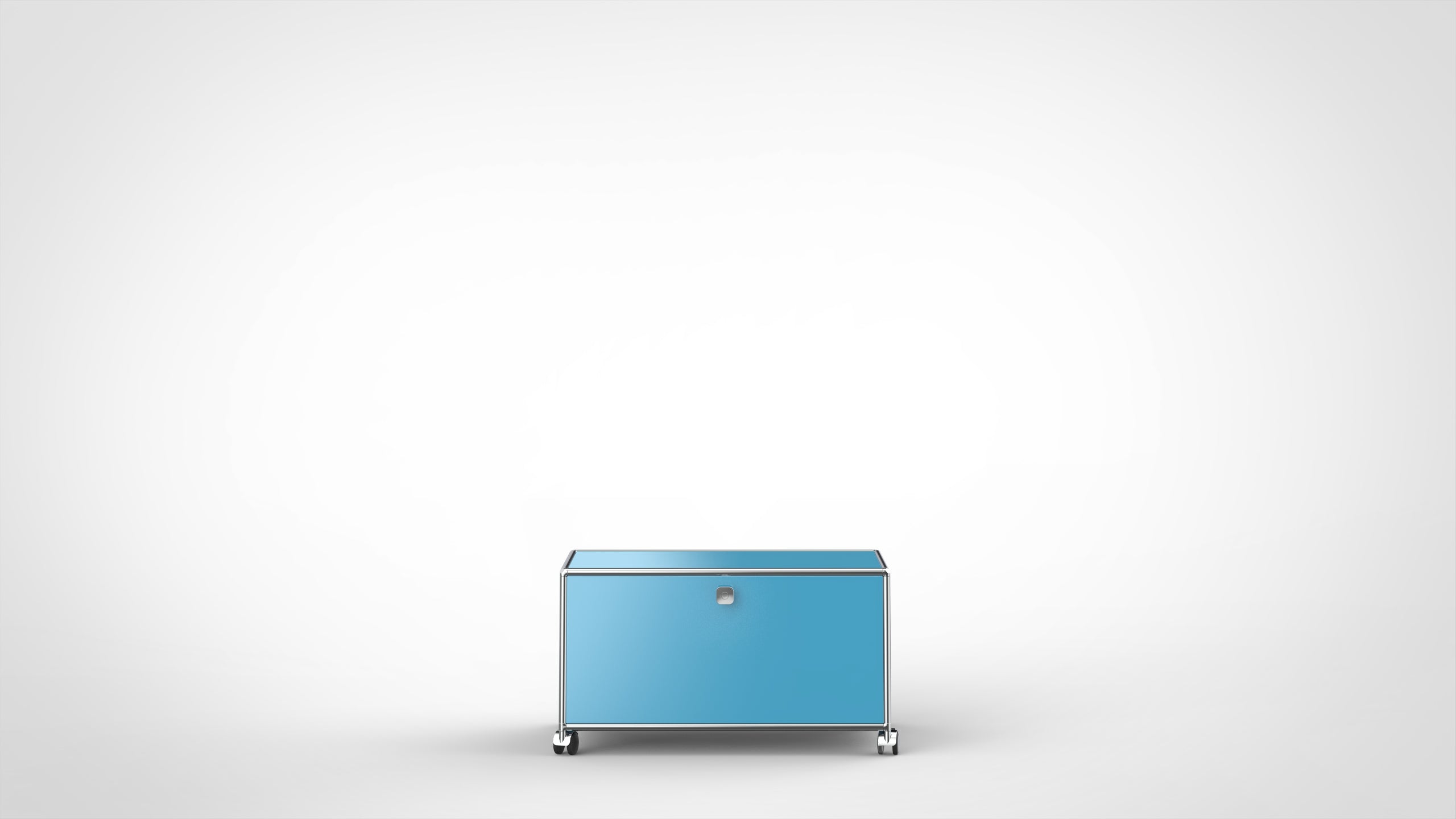 SYSTEM 01 Urban Lowboard auf Rollen, LINE 1902 Bluestone