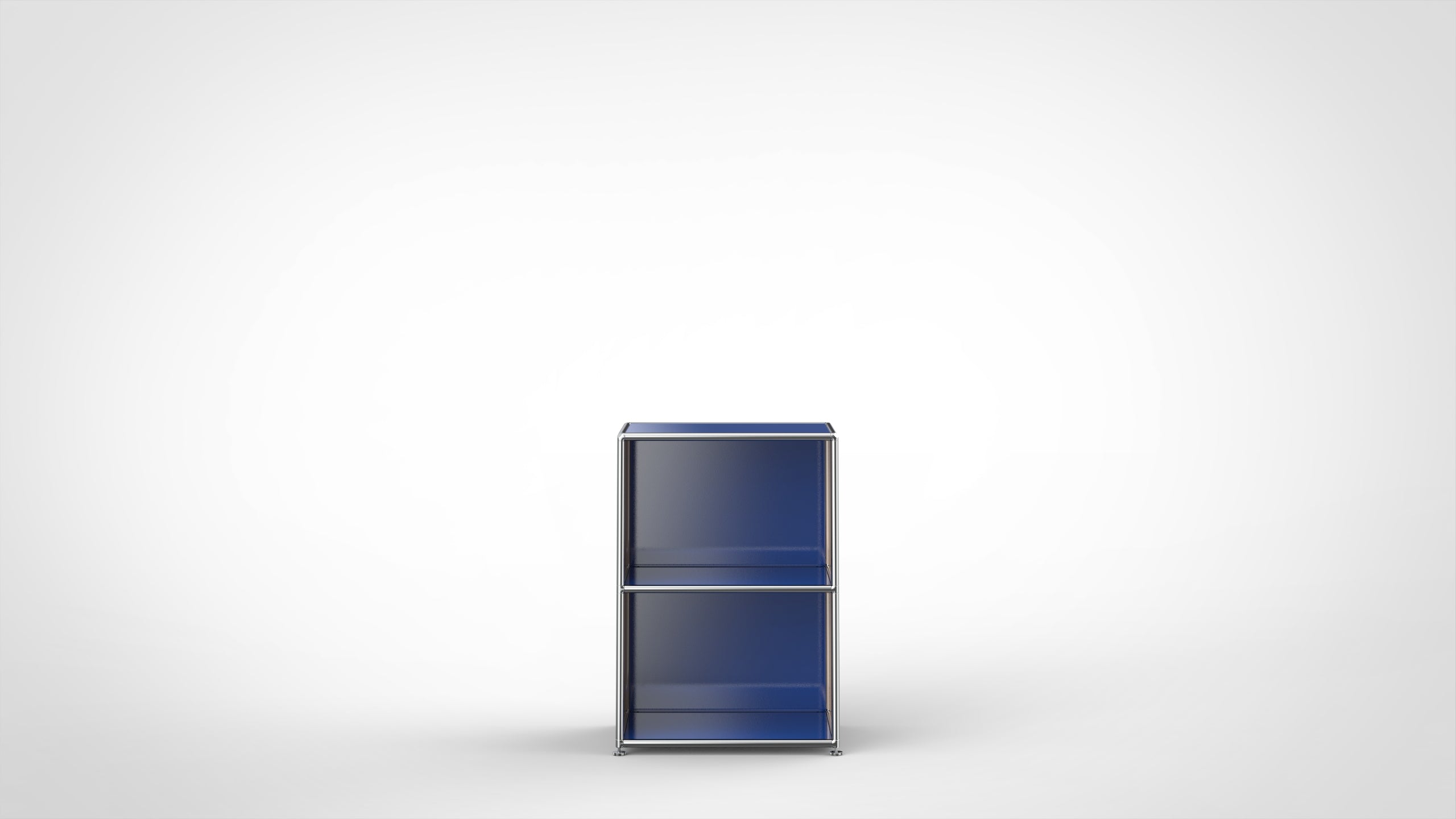 SYSTEM 01 Beistelltisch, RAL 5011 Stahlblau