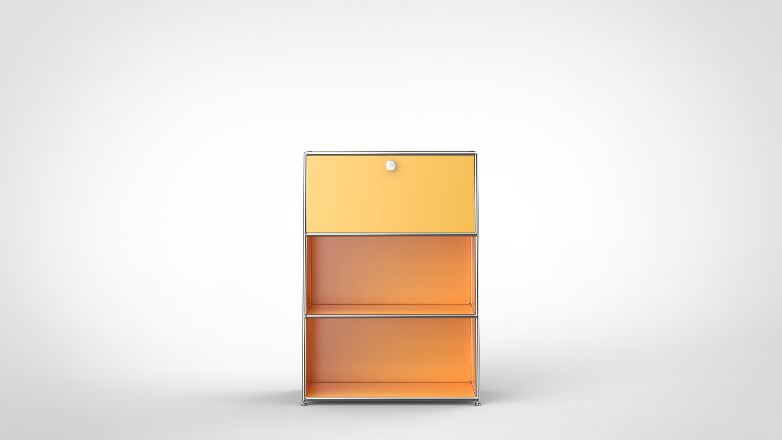 SYSTEM 01 Highboard mit 1 Klapptür, RAL 1004 Goldgelb