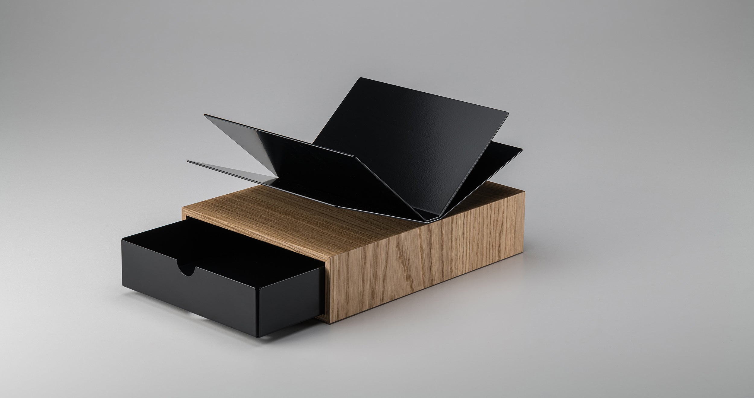 konektra Bookstand Set 3 Graphitschwarz