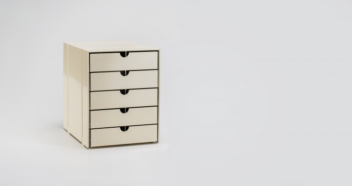 konektra TRUDI box set suitable for INOS, 5 drawers, closed, LINE 2101 Canvas