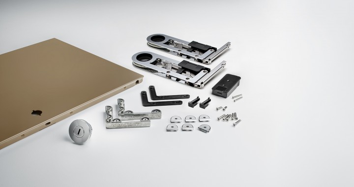 konektra Complete Soft-Close drop-down door kit for USM Haller Beige