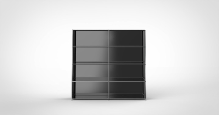 SYSTEM 01 Urban Office Shelf, RAL 9011 Graphite black