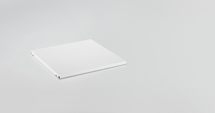 Élément métallique tablette intermédiaire pour USM Haller Blanc pur 350x350